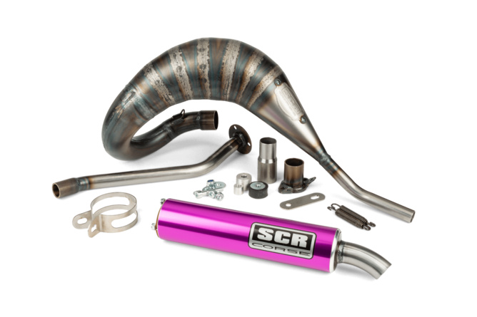 Pot d'échappement SCR Corse Racing Line Cross 70 - 80 Beta RR Violet