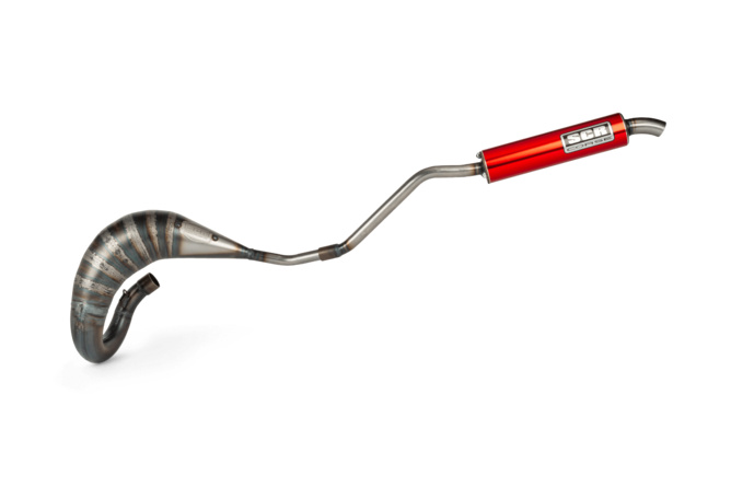 Pot d'échappement SCR Corse Racing Line Cross 70 - 80 Beta RR Rouge