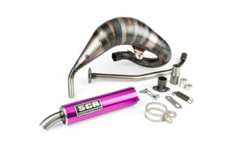 Pot d'échappement SCR Corse Racing Line Cross 70 - 80 Rieju MRT Violet