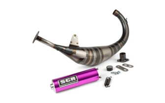 Pot d'échappement SCR Corse Racing Line 70 - 80 Derbi Violet