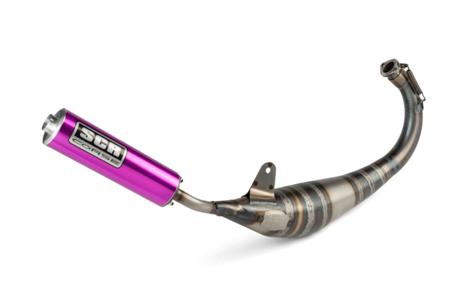 Pot d'échappement SCR Corse Racing Line 70 - 80 Derbi Violet