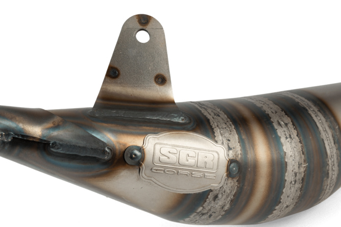 Pot d'échappement SCR Corse Racing Line 70 - 80 Derbi Rouge