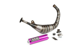 Pot d'échappement SCR Corse Racing Line 80 - 90 Derbi Violet