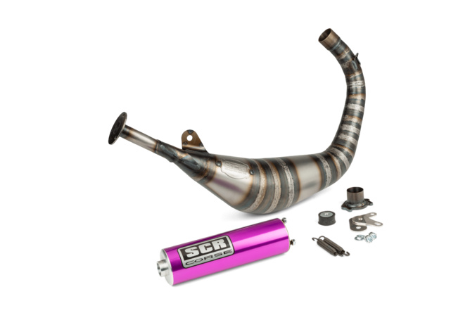 Pot d'échappement SCR Corse Racing Line 80 - 90 Derbi Violet
