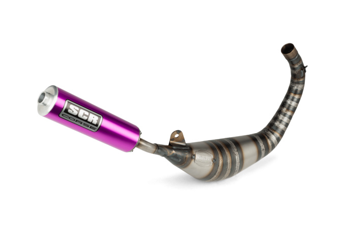 Pot d'échappement SCR Corse Racing Line 80 - 90 Derbi Violet