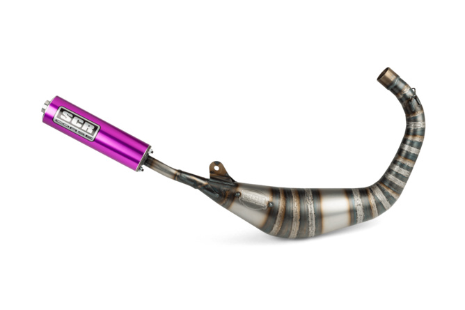 Pot d'échappement SCR Corse Racing Line 80 - 90 Derbi Violet