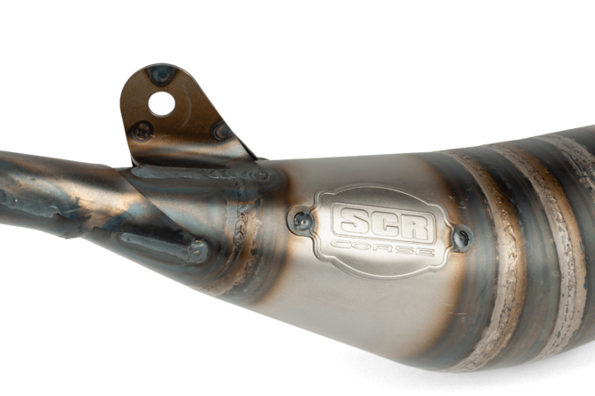 Pot d'échappement SCR Corse Racing Line 80 - 90 Derbi Rouge