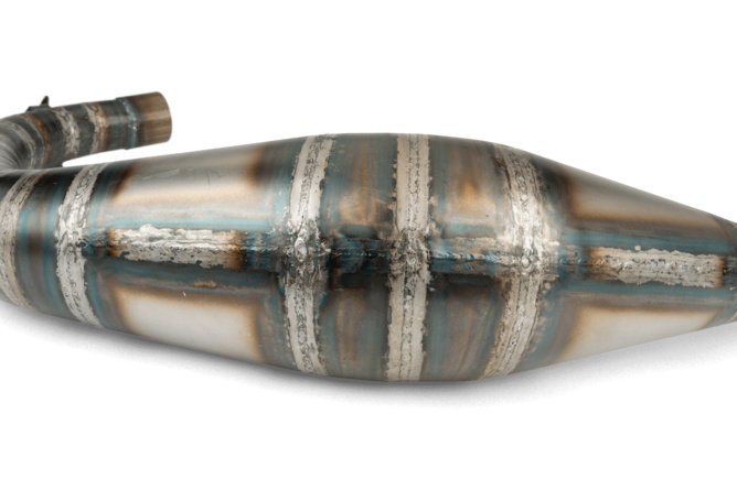 Pot d'échappement SCR Corse Racing Line 80 - 90 Derbi Rouge