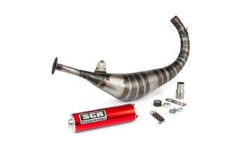 Pot d'échappement SCR Corse Racing Line 80 - 90 AM6 Rouge