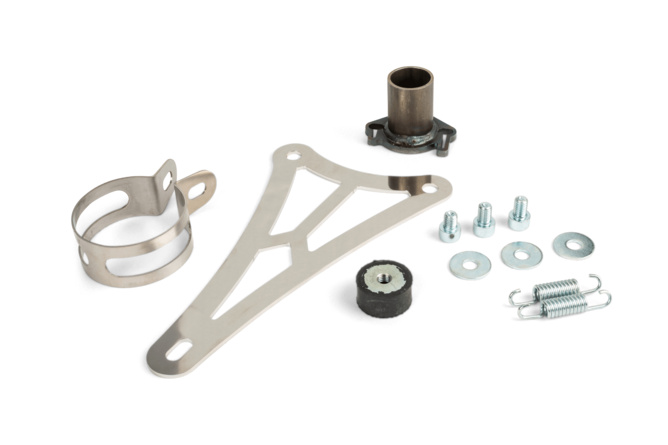 Auspuff SCR Corse Handmade 70 Minarelli liegend rot