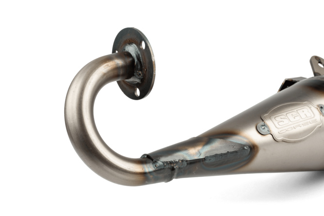 Auspuff SCR Corse Handmade 70 Piaggio blau