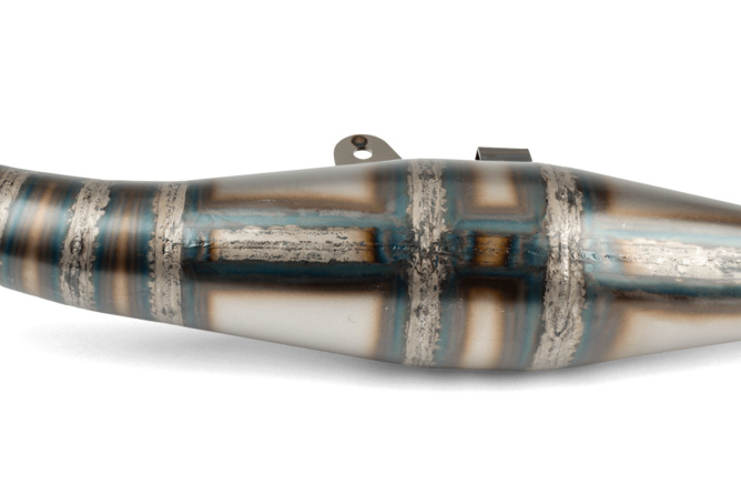 Auspuff SCR Corse Handmade 70 Piaggio blau