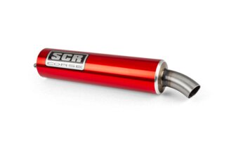 Silencieux SCR Corse Scooter alu Rouge