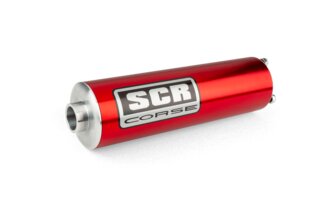 Silenziatore corto SCR Corse rosso