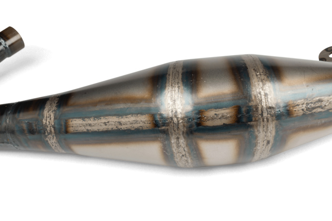 Pot d'échappement SCR Corse Handmade 50 - 70 AM6 Bleu