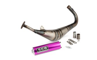 Pot d'échappement SCR Corse Handmade 50 - 70 AM6 Violet