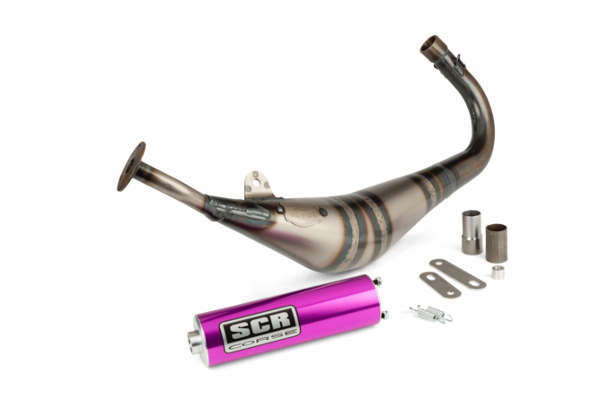 Pot d'échappement SCR Corse Handmade 50 - 70 AM6 Violet