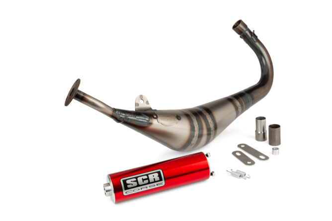 Pot d'échappement SCR Corse Handmade 50-70 AM6 Rouge