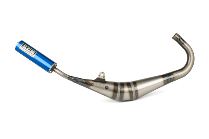 Pot d'échappement SCR Corse Handmade 50 - 70 Derbi Bleu