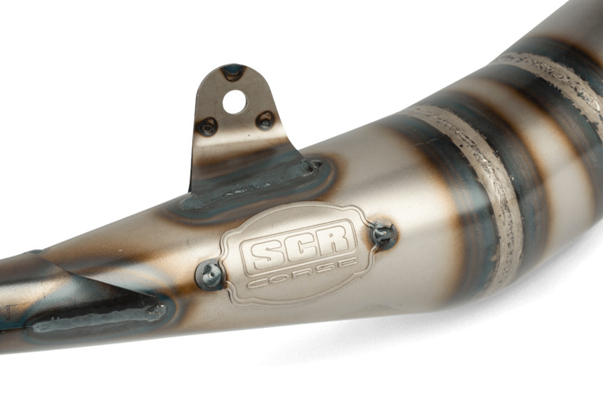 Pot d'échappement SCR Corse Handmade 50 - 70 Derbi Bleu