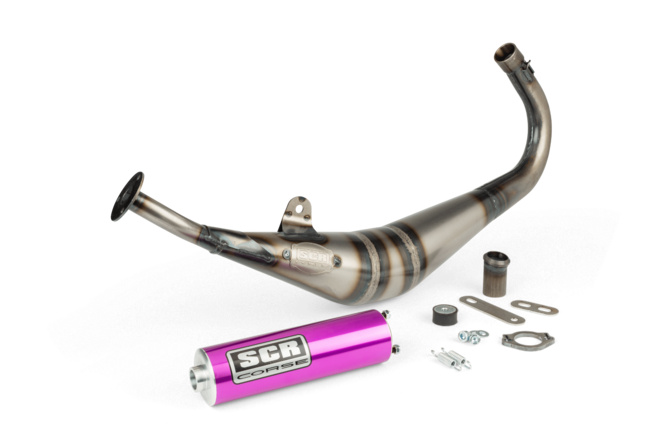 Pot d'échappement SCR Corse Handmade 50 - 70 Derbi Violet