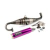 Auspuff SCR Corse Handmade 70 Minarelli liegend lila