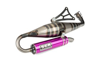 Exhaust SCR Corse Handmade 70 Minarelli horizontal purple