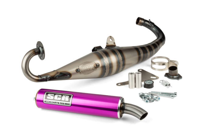 Auspuff SCR Corse Handmade 70 Piaggio lila