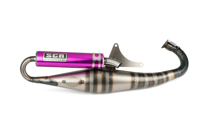 Auspuff SCR Corse Handmade 70 Piaggio lila