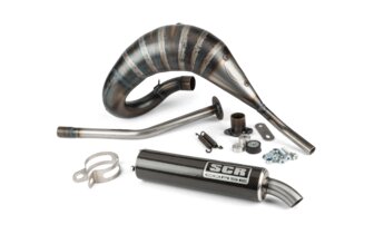 Auspuff SCR &ldquo;Cross RL 70&rdquo; Derbi Senda 2000 Gitterrohrrahmen