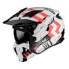 Trials Helmet MT Streetfighter SV Skull glossy pearl white