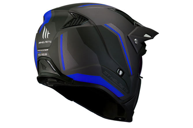 Trials Helmet MT Streetfighter SV Twin matte black / blue