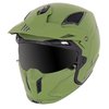 MT Helmets Klapphelm Streetfighter SV Grün Ratschenverschluss Doppelvisier