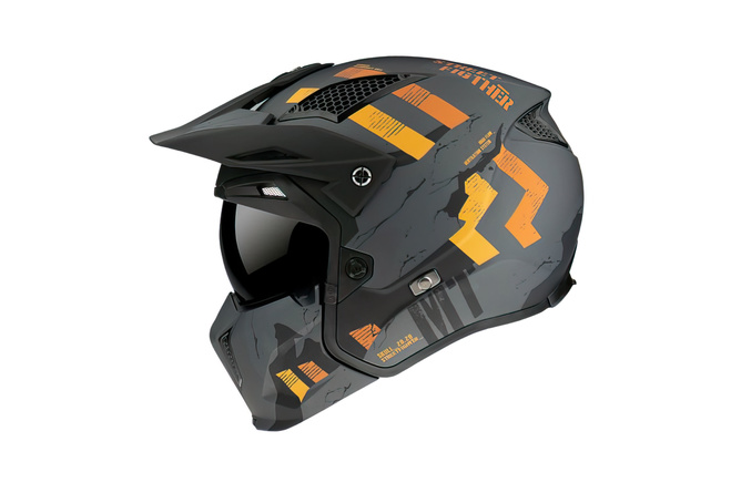 Trials Helmet MT Streetfighter SV Skull matte grey