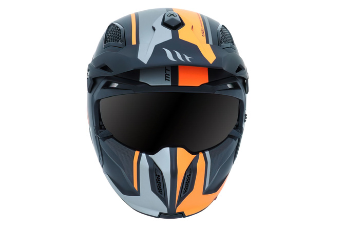Trials Helmet MT Streetfighter SV Twin matte black / neon orange