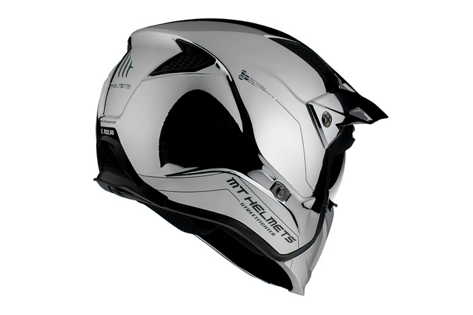 Trials Helmet MT Streetfighter SV Chrome silver