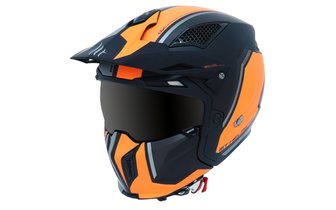Trial Helm MT Streetfighter SV Twin matt schwarz / neon orange