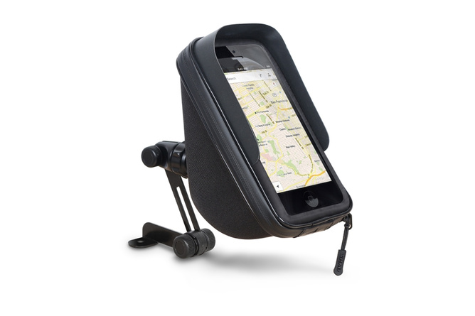 Smartphone / GPS holder + case Shad X0SG75M for mirror