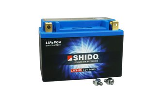 Batterie 12V - 3Ah Shido LTX9-BS Lithium Ion - prête à l'emploi