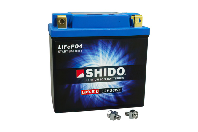 Batteria moto ioni di litio Shido 3 Ah 135x75x140mm