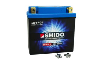 Batterie 12V - 3Ah Shido LB9-B Lithium Ion - prête à l'emploi