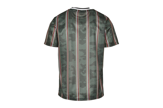Camiseta Thin Vertical Stripes AOP Verde