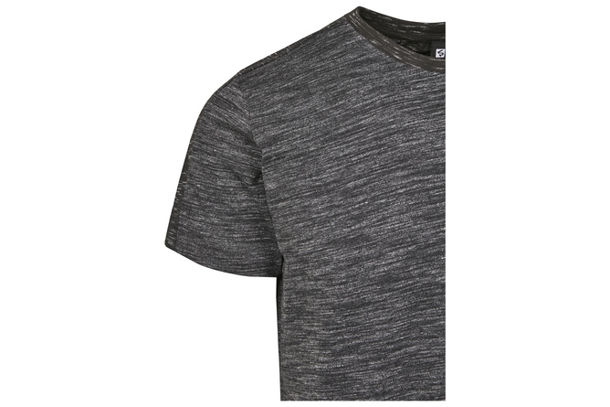 T-Shirt Shoulder Panel Tech Southpole marled charcoal