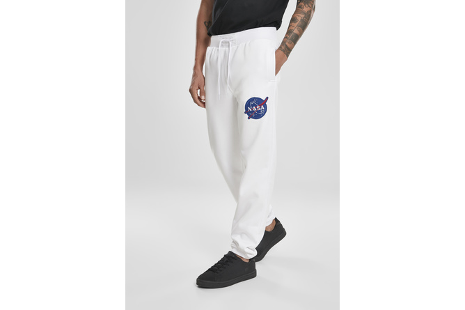Pantaloni sportivi NASA Insignia Logo Southpole bianco