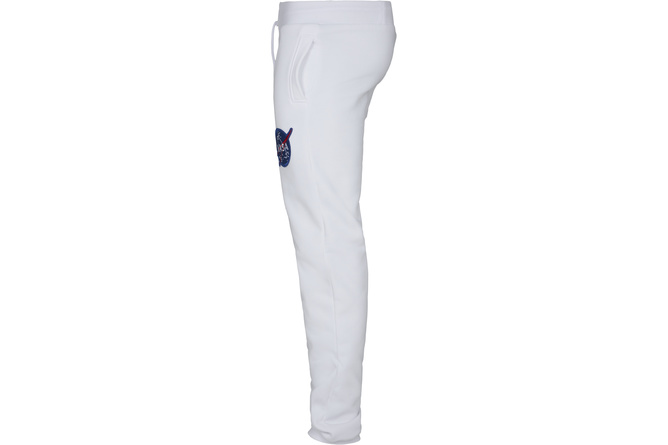 Pantaloni sportivi NASA Insignia Logo Southpole bianco