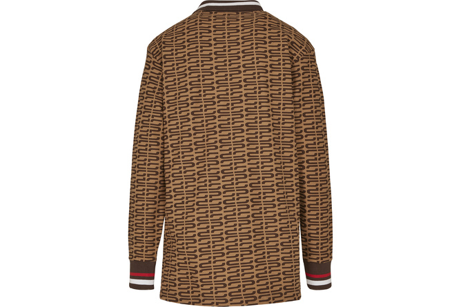 Longsleeve Sweater Logo AOP Southpole mocha