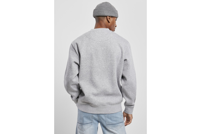 Pull col rond Harlem Southpole gris clair