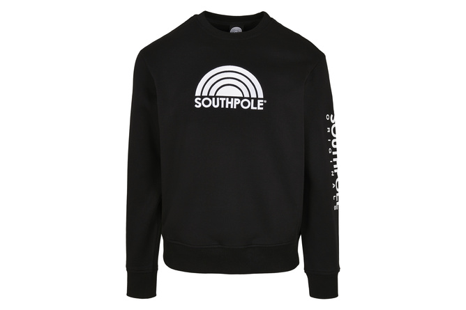 Sweater Rundhals / Crewneck Halfmoon Southpole schwarz