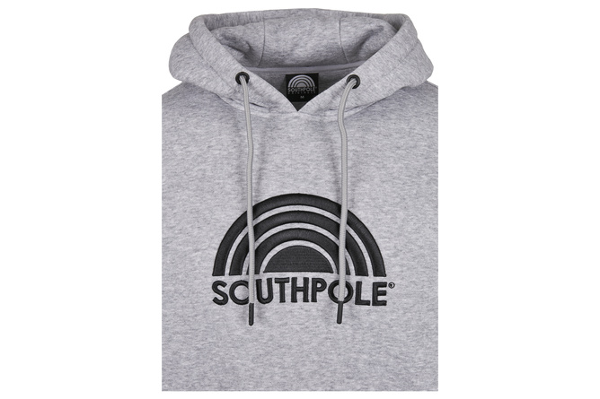 Hoodie Halfmoon Southpole heather grey