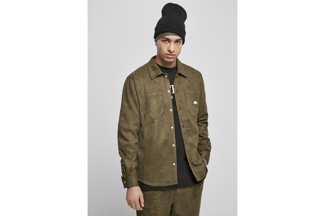 Shirt Poly Suede Woven Southpole olive